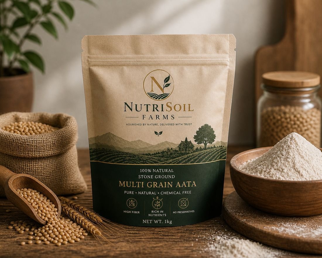 NutriSoil Farms Khapli Multi Grain Aata